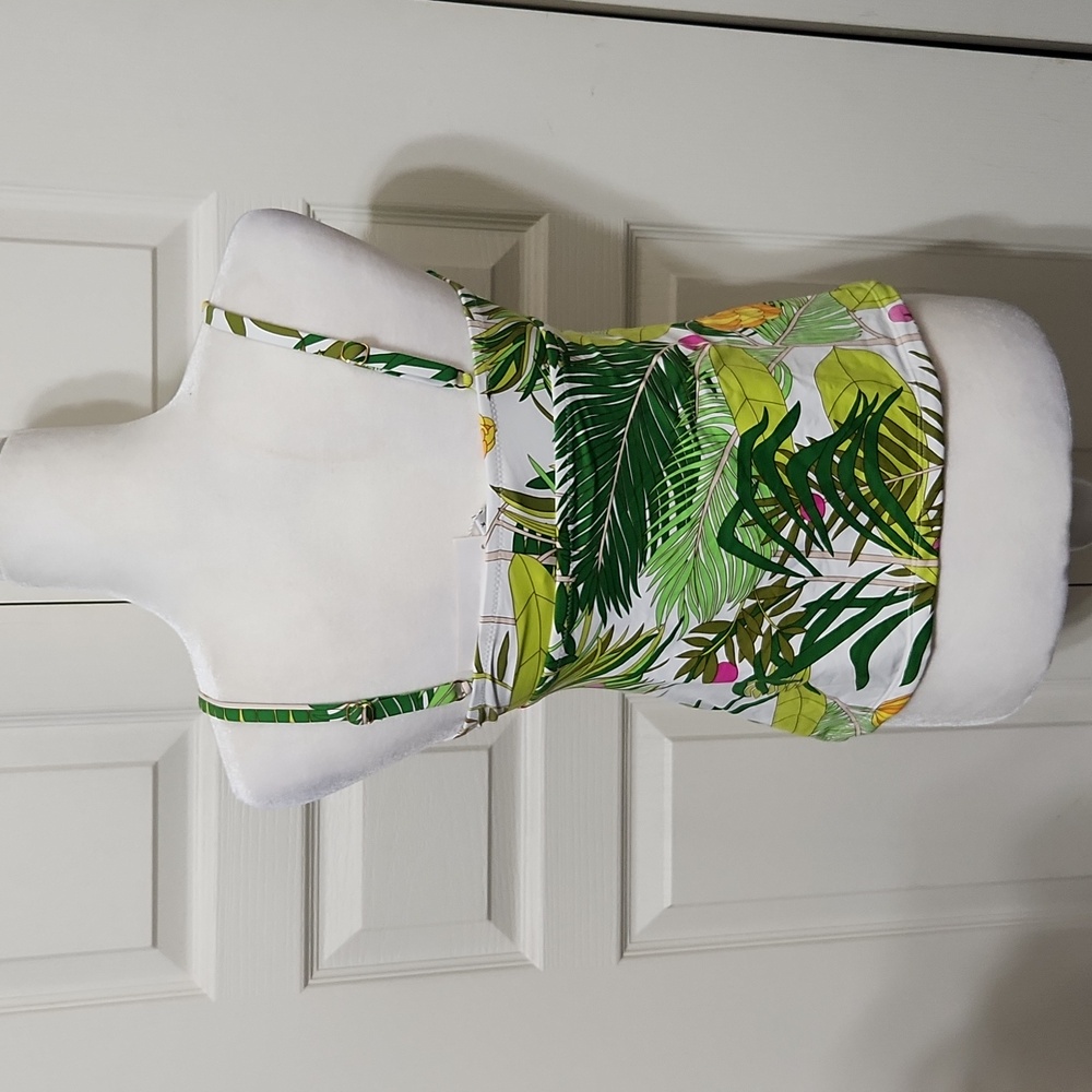 NWT Trina Turk Tropical Print Tankini Top and Bottom Set. Size 4 - Picture 5 of 12